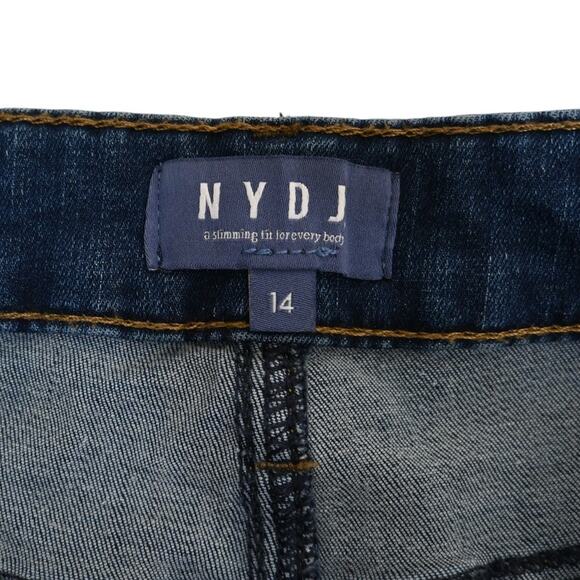 NYDJ Womens 14 Dark Wash Skinny Ankle Jeans Lift X Tuck Technology - Picture 10 of 12